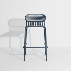 Tabouret de bar WEEK-END, gris bleu