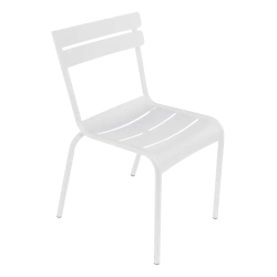Chaise de jardin empilable LUXEMBOURG, blanc coton
