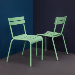 Chaise de jardin empilable LUXEMBOURG, gris argile