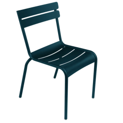 Chaise de jardin empilable LUXEMBOURG, bleu acapulco