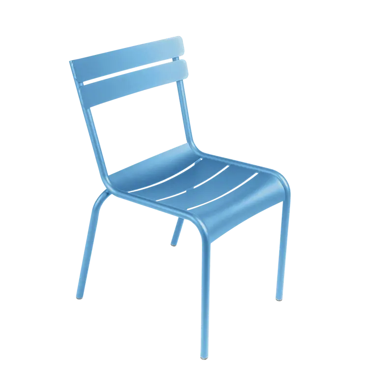 Chaise de jardin empilable LUXEMBOURG, bleu maya