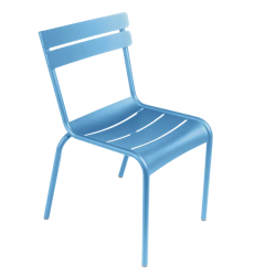 Chaise de jardin empilable LUXEMBOURG, bleu maya