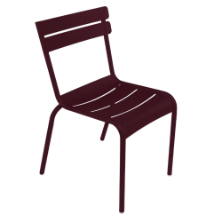 Chaise de jardin empilable LUXEMBOURG, cerise noire