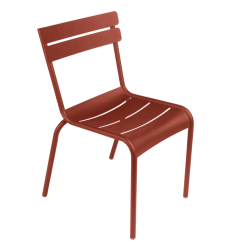 Chaise de jardin empilable LUXEMBOURG, ocre rouge