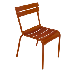 Chaise de jardin empilable LUXEMBOURG, orange confite