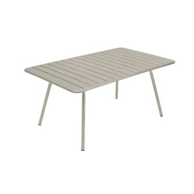 Table de jardin 165 X 100 cm LUXEMBOURG, gris argile