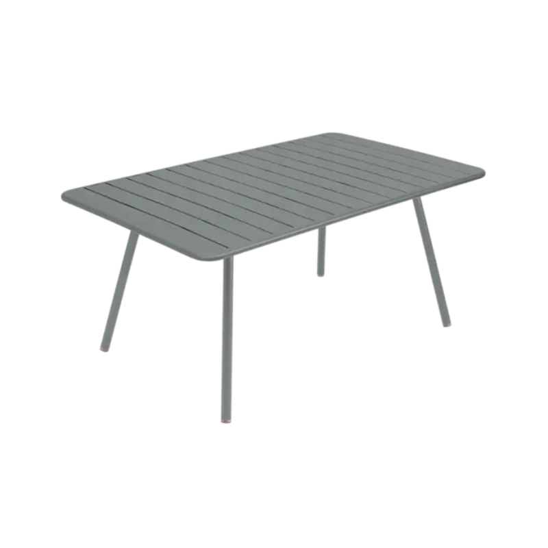Table de jardin 165 X 100 cm LUXEMBOURG, gris lapilli