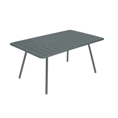 Table de jardin 165 X 100 cm LUXEMBOURG, gris orage
