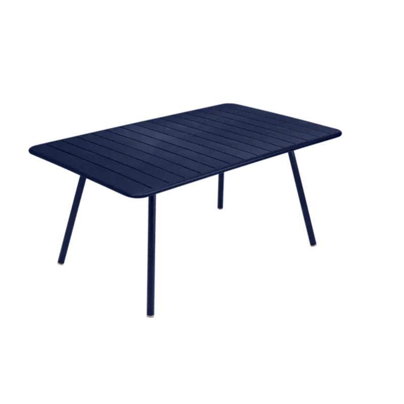 Table de jardin 165 X 100 cm LUXEMBOURG, bleu abysse