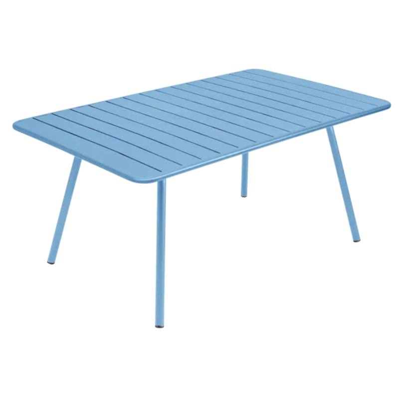 Table de jardin 165 X 100 cm LUXEMBOURG, bleu maya