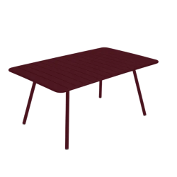 Table de jardin 165 X 100 cm LUXEMBOURG, cerise noire