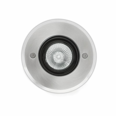 Spot extérieur Tecno encastrable inox ⌀12 cm réf. 71489N, FARO