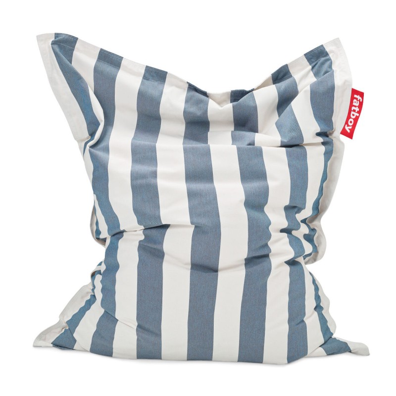 Pouf d’extérieur ORIGINAL OUTDOOR 134x180 cm, stripe ocean blue