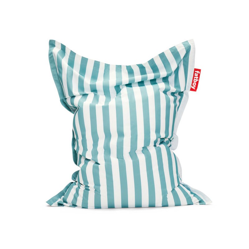 Pouf d’extérieur ORIGINAL OUTDOOR 134x180 cm, stripe azur