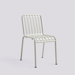 Chaise extérieure empilable PALISSADE, gris clair