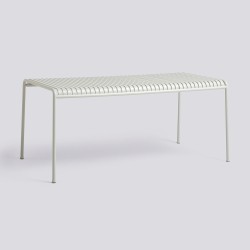 Table rectangulaire 170x90 cm PALISSADE, gris clair