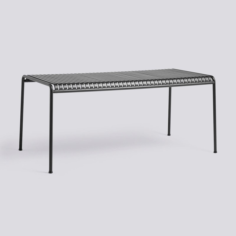 Table rectangulaire 170x90 cm PALISSADE, anthracite
