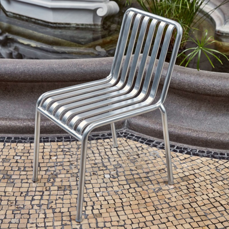 Chaise extérieure empilable PALISSADE, acier galvanisé