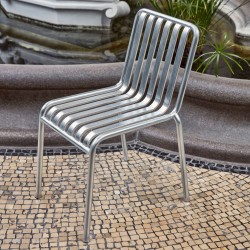 Chaise extérieure empilable PALISSADE, acier galvanisé
