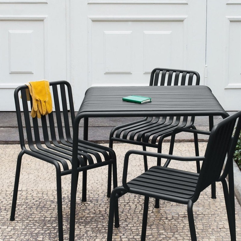 Chaise extérieure empilable PALISSADE, anthracite