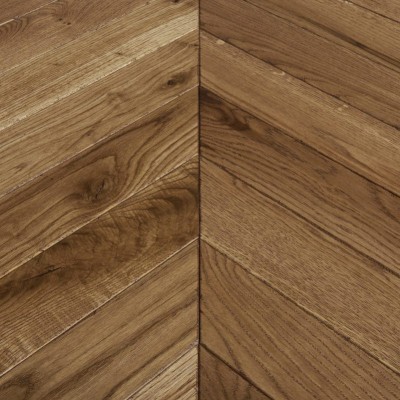 Parquet chêne massif Point de Hongrie 14X90 mm, HAUSSMANN, rustique, vernis satiné, vieilli