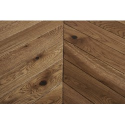 Parquet contrecollé chêne Point de Hongrie 12X90 mm, HAUSSMANN, rustique/campagne, vernis satiné DP00809