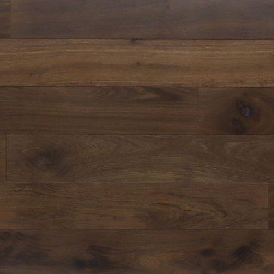 Parquet contrecollé chêne 12X145 mm, MOKA, rustique, vernis mat, vieilli