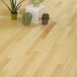 Parquet contrecollé frêne 11X140 mm, vernis mat