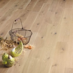 Parquet contrecollé chêne, 12X180 mm, ANDES, rustique/campagne, huilé blanc