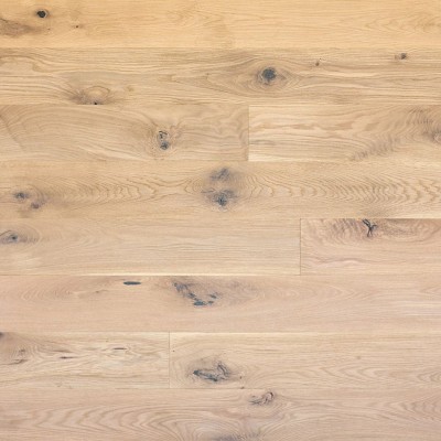 Parquet contrecollé chêne, 12X180 mm, ANDES, rustique/campagne, huilé blanc