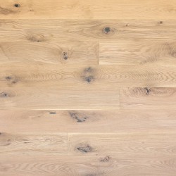 Parquet contrecollé chêne, 12X180 mm, ANDES, rustique/campagne, huilé blanc