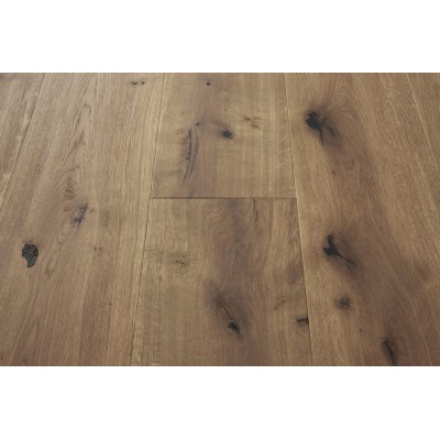 Parquet contrecollé chêne 14X190 mm, APENNINES, rustique/campagne, fumé, huilé gris
