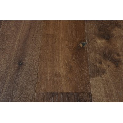 Parquet contrecollé chêne 13X175 mm, LUBERON, rustique/campagne, fumé, vernis
