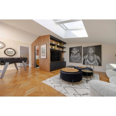 Placage bois noyer format Diamond 502 x 290 mm, vernis light