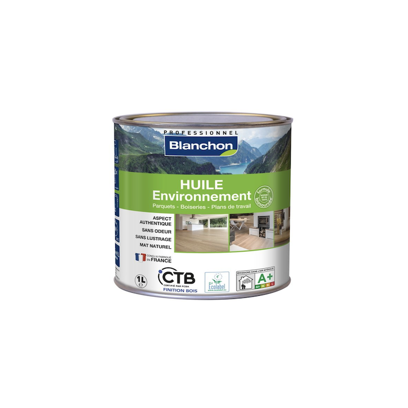 Huile Environnement Parquet - 1 litre - Bois Brut