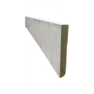 Plinthe hydro MDF 12 x 100 x 2440 pré-peint blanc, bord droit 190200