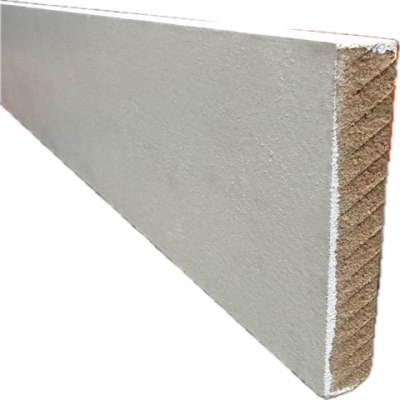 Plinthe MDF 12 x 100 x 2440 pré-peint blanc, bord droit PLITNHE12X100AV