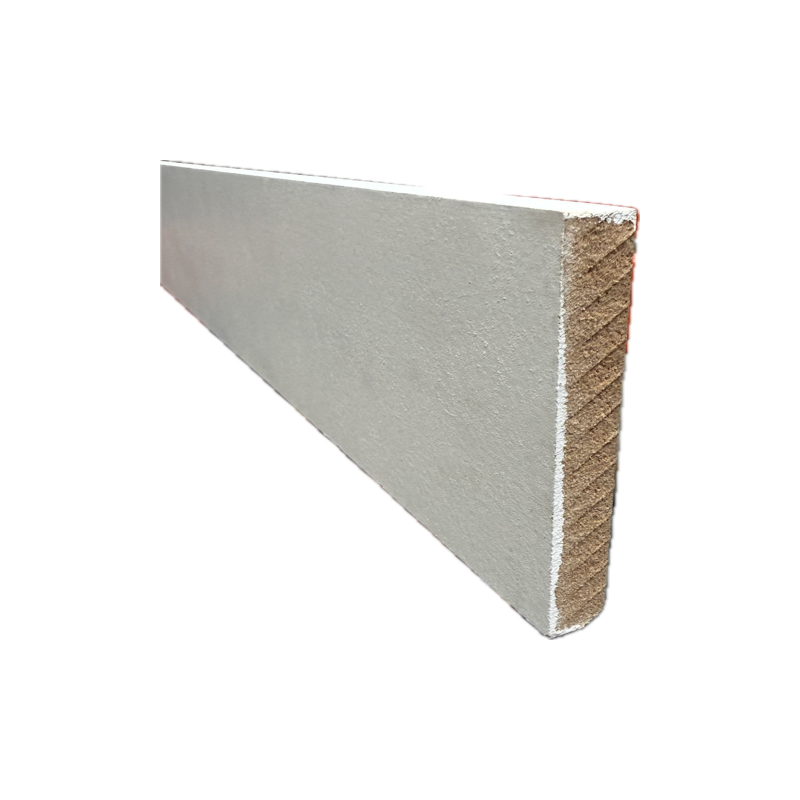 Plinthe MDF 12 x 100 x 2440 pré-peint blanc, bord droit PLITNHE12X100AV